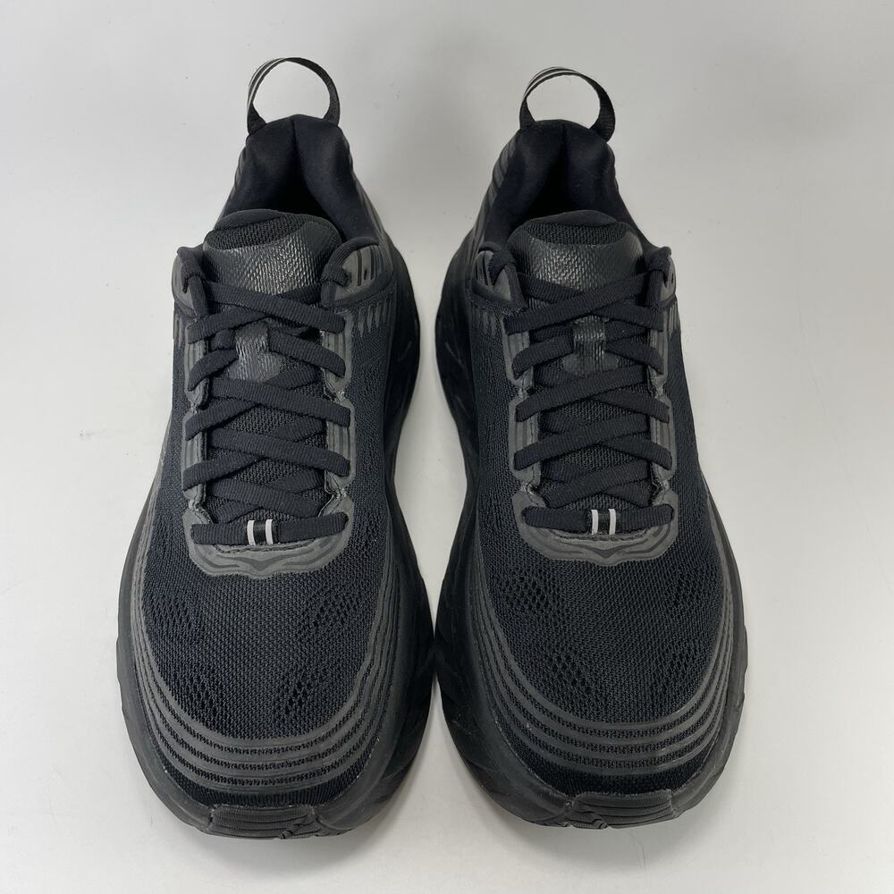 Hoka One One Bondi 6 Womens Size 8.5 B Triple Black BBLC Running Shoes - Picture 11 of 11